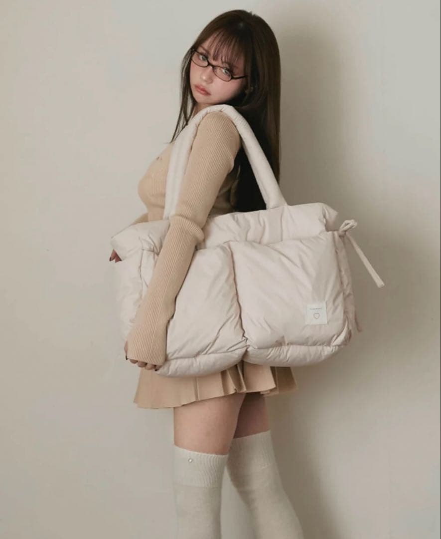 andmary アンドマリー Mary quilting bag white - メルカリ