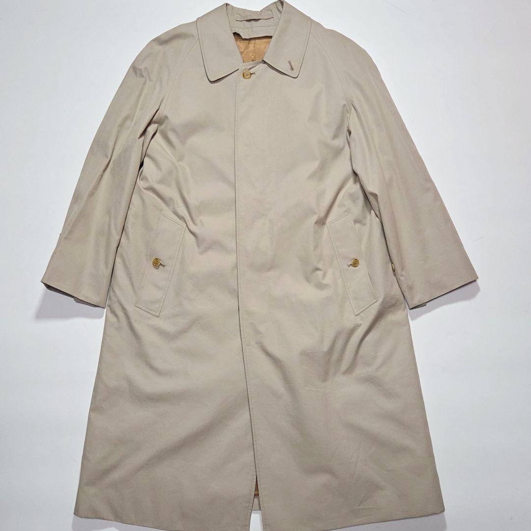 英国製 Burberrys' バルマカーンコート ウール/キャメルヘア ライナー