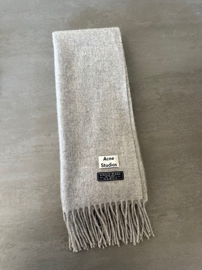 美品】Acne Studios マフラー グレー - メルカリ