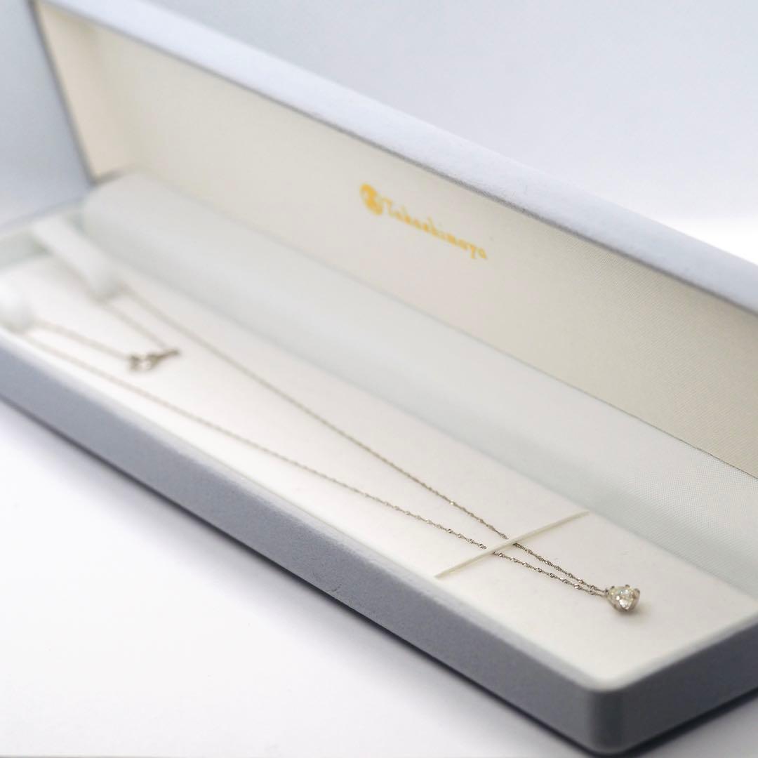 【ノーブランド】PT1000/850 0.5ct ダイヤモンド ネックレス