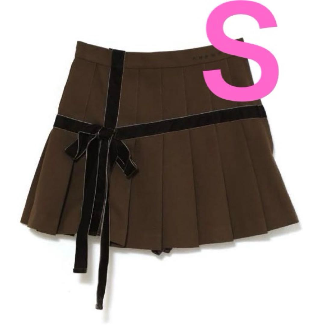 andmary Valentine ribbon mini skirt S - メルカリ