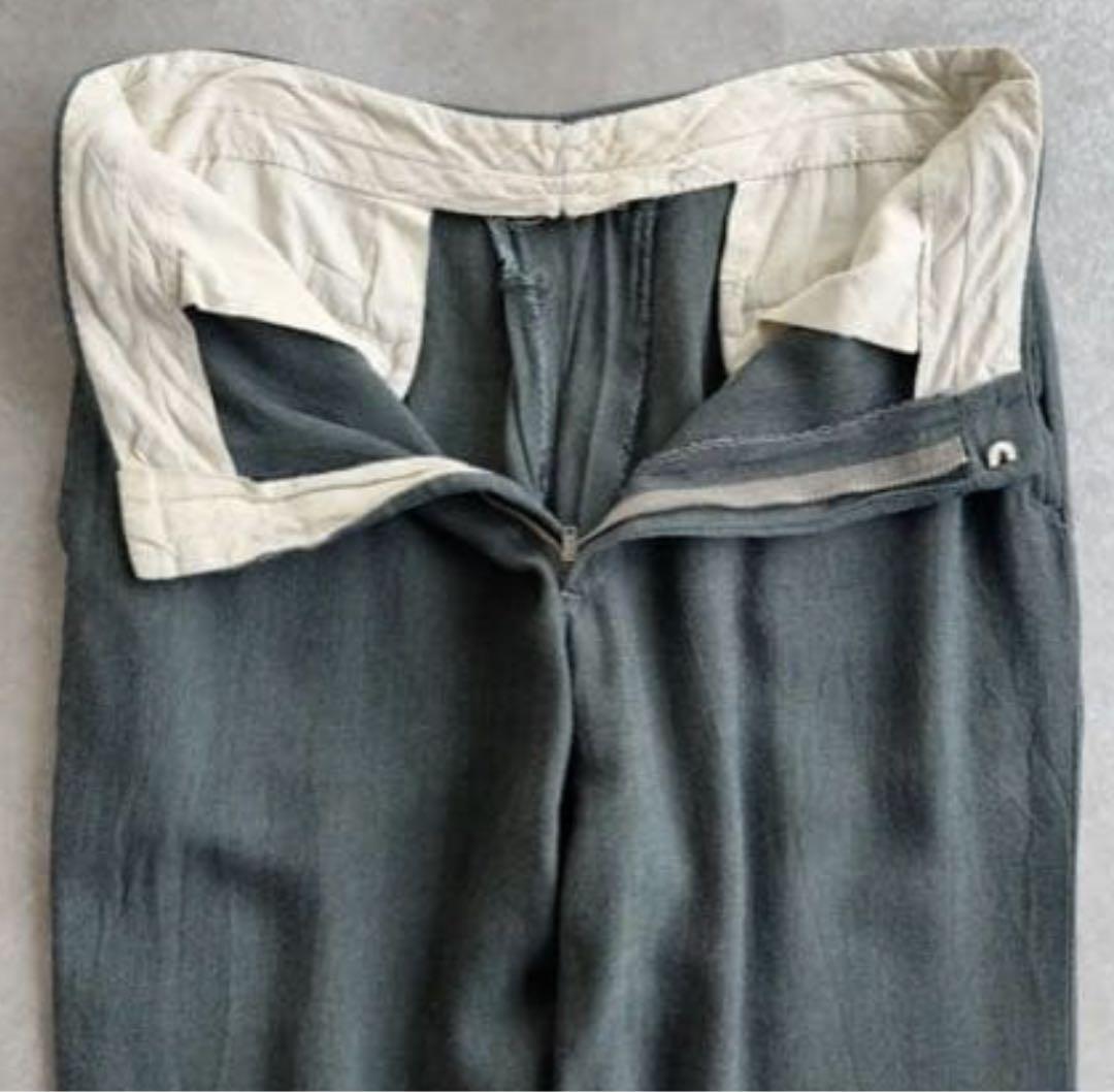 50s special グレー レーヨンギャバジン ヴィンテージ スラックス