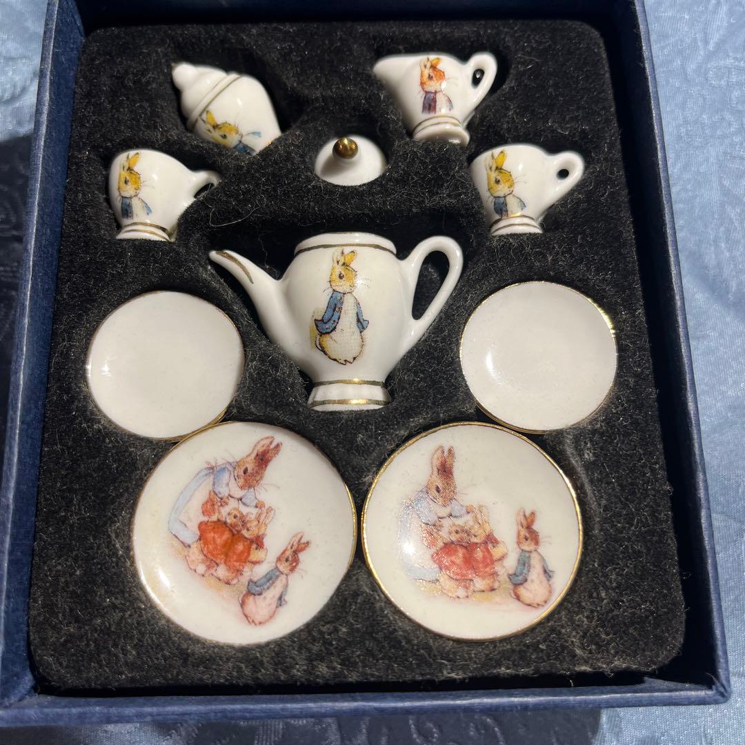 ロイターポーセリン ピーターラビット ミニチュア ティーセット ドイツ