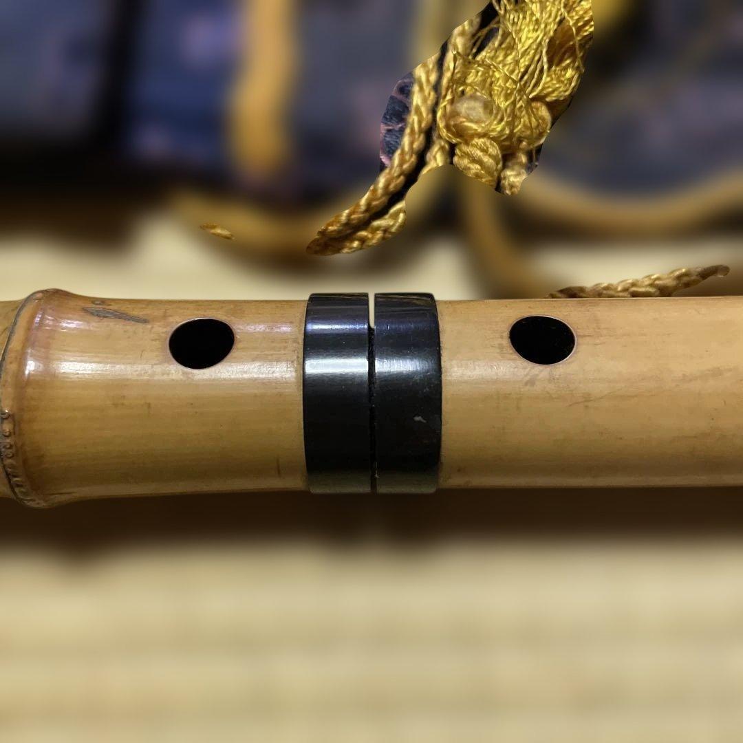 尺八 竹製 専用ケース付き 巨川