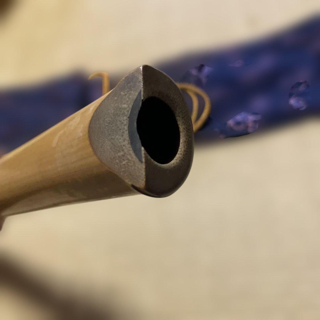 尺八 竹製 専用ケース付き 巨川