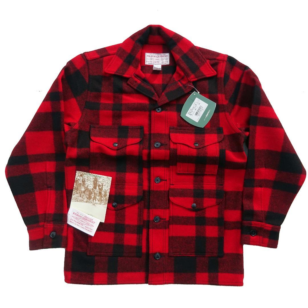 90s新品デッドFILSON フィルソン マッキーノクルーザー40赤黒USA製