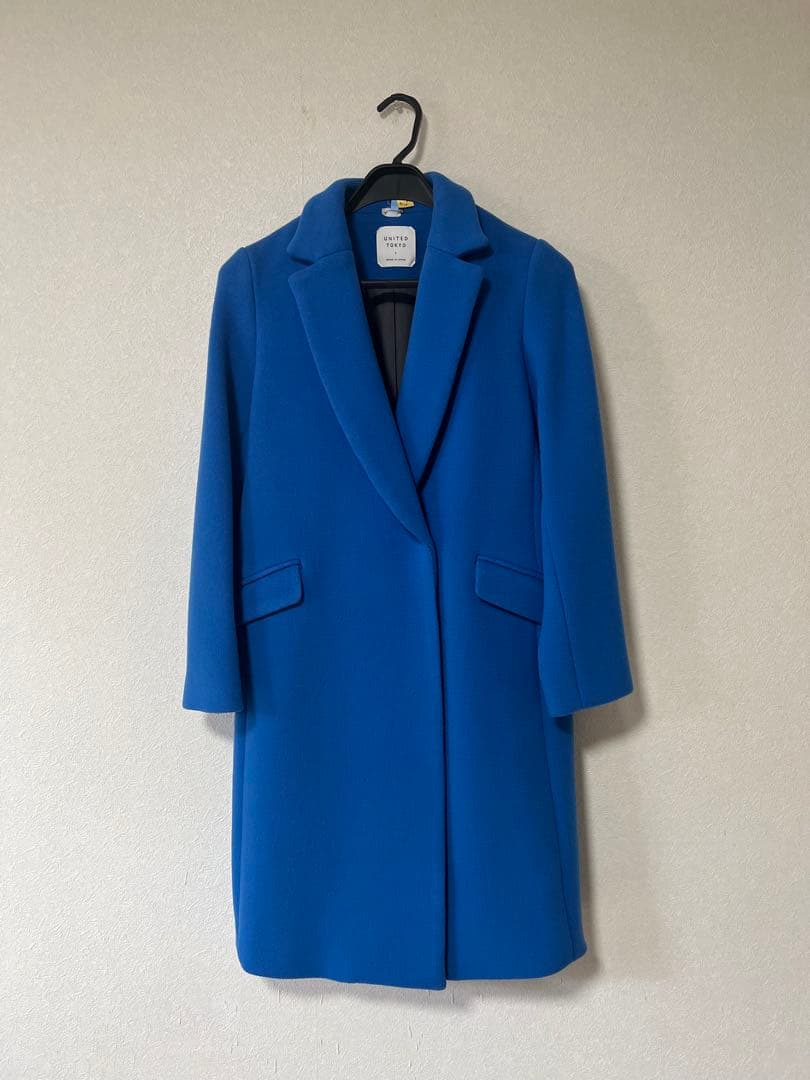 UNITED TOKYOウール80%カシミヤ5% チェスターコート日本製着用2回
