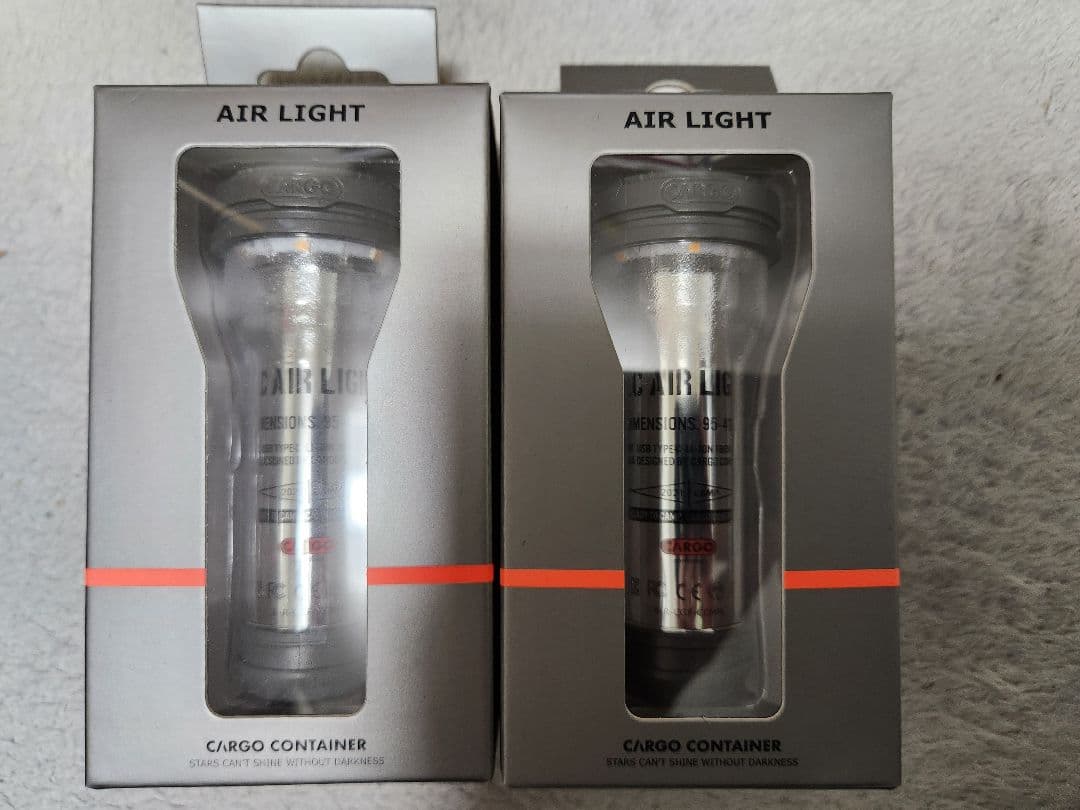 CARGO CONTAINER】AIR LIGHT2本&充電器&ケース グレー
