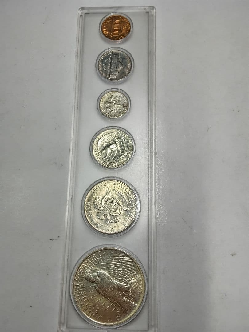 hab018 アメリカ ストア コインセット 1922年ピースダラー、銀貨含む6