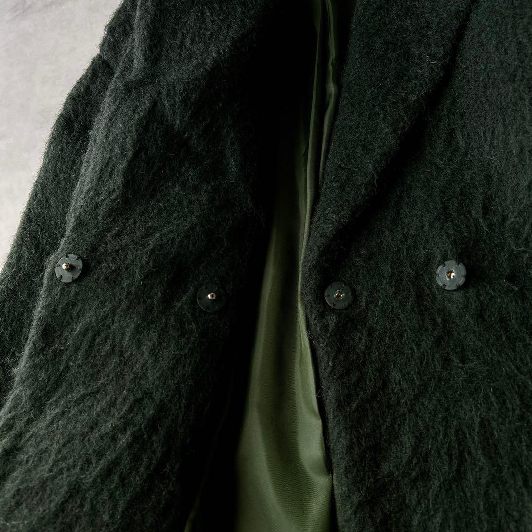 定価5.2万☆クラネ CLANE シャギー モヘヤ ロングコート グリーン