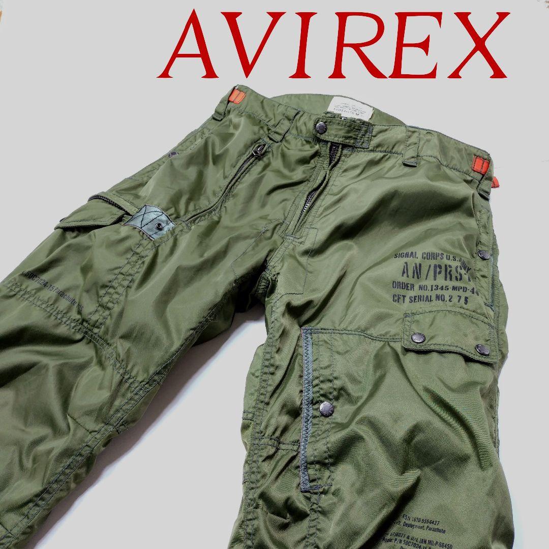 アヴィレックス「AVIREX」“ ナイロン パラシュート パンツ ” L