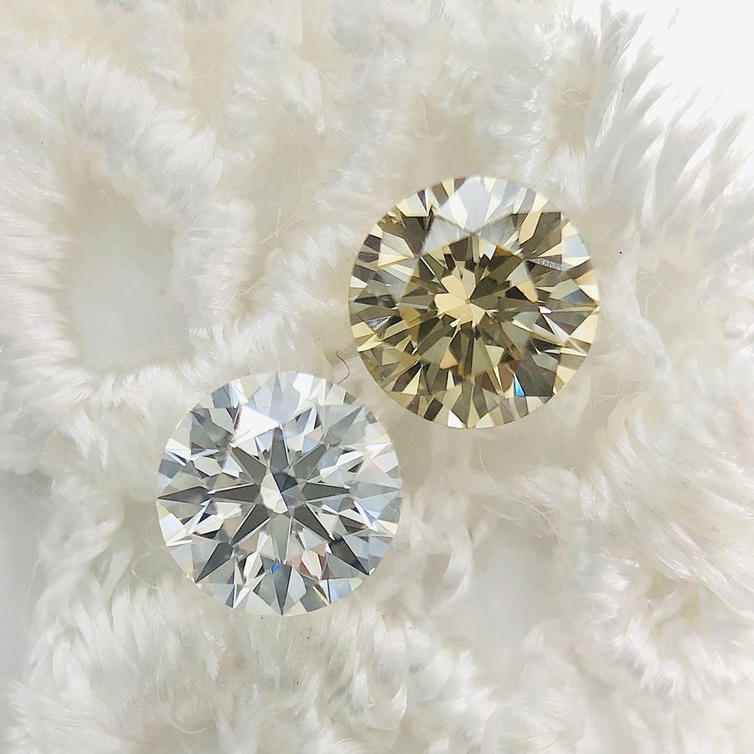 アクセサリー 0.232ct Light Brownish Yellow VS-2 VG