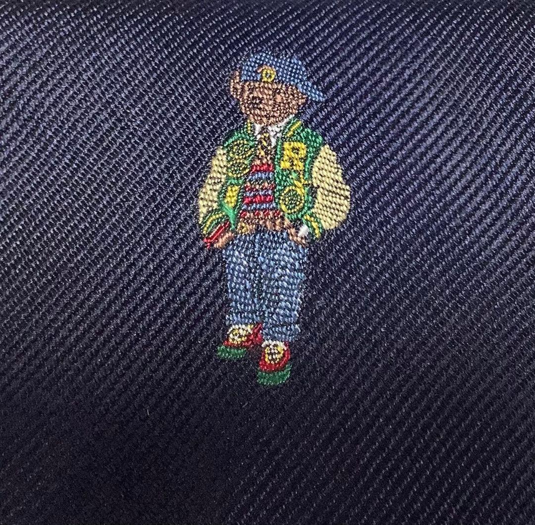 新品未使用タグ付き】ポロラルフローレン ベア ネクタイ 紺 - メルカリ