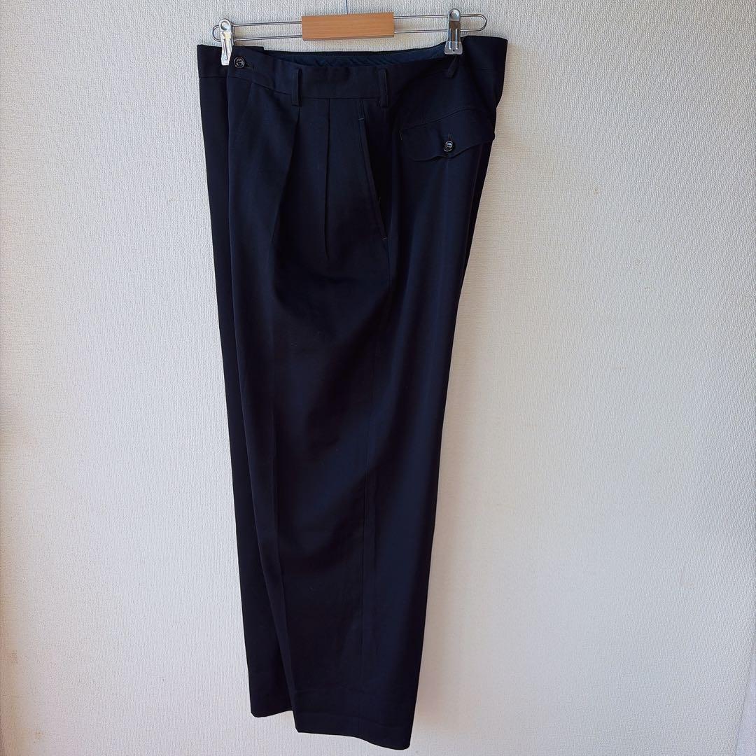 COMME des GARONS HOMME AD2004 2タック スラックス セール】コットンナイロン ピンオックス 2タックパンツ（その他パンツ