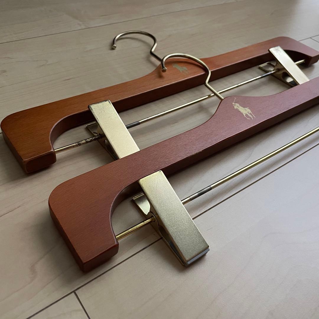 非売品】ラルフローレン 木製ハンガー スーツ ジャケット ボトムス