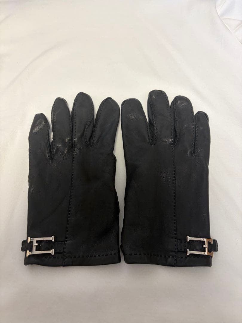エルメス メンズ グローブ 手袋 ブラック サイズ8 H金具 羊革 フランス製 楽天市場】エルメス メンズグローブ ブラック ディアスキン カシミア