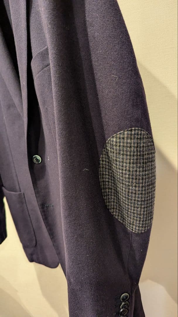 L.B.M.1911 エルボーパッチ付きテーラードジャケット ダークネイビー