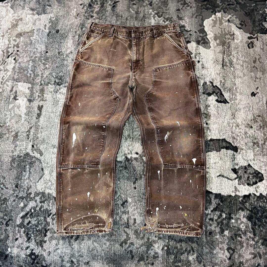 一点物 ペンキ加工 ゆるだぼ 鬼フェード 人気カラー ダック地 オーバーサイズ 一点物 ペンキ加工 ゆるだぼ 鬼フェード 人気カラー ダック地 オーバー