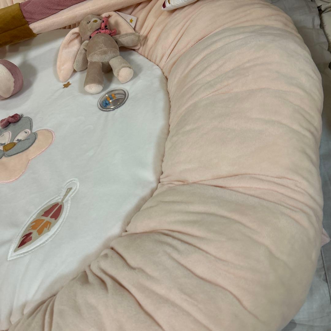 《美品》プレイマット＆プレイジム｜Nattou（ナチュー） ピンク