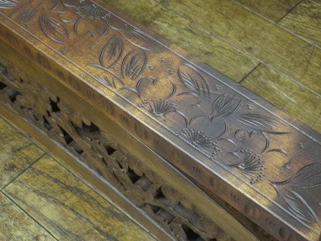 伝統工芸 軽井沢彫り 桜 彫刻 姿見 定価35万円/ミラー/鏡台/鏡 - メルカリ