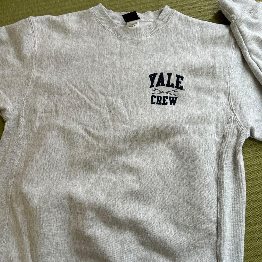 Yale univ☆トレーナー☆グレー☆エール大学☆バッグプリント☆未使用☆XL YALE UNIVERSITY SWEAT col L.GRAY イェール大学 アメリカ ガレッジ