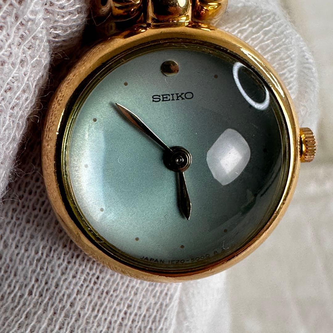 極希少 SEIKO 1E20-2000 チェーン腕時計 稼動品 ゴールド - メルカリ