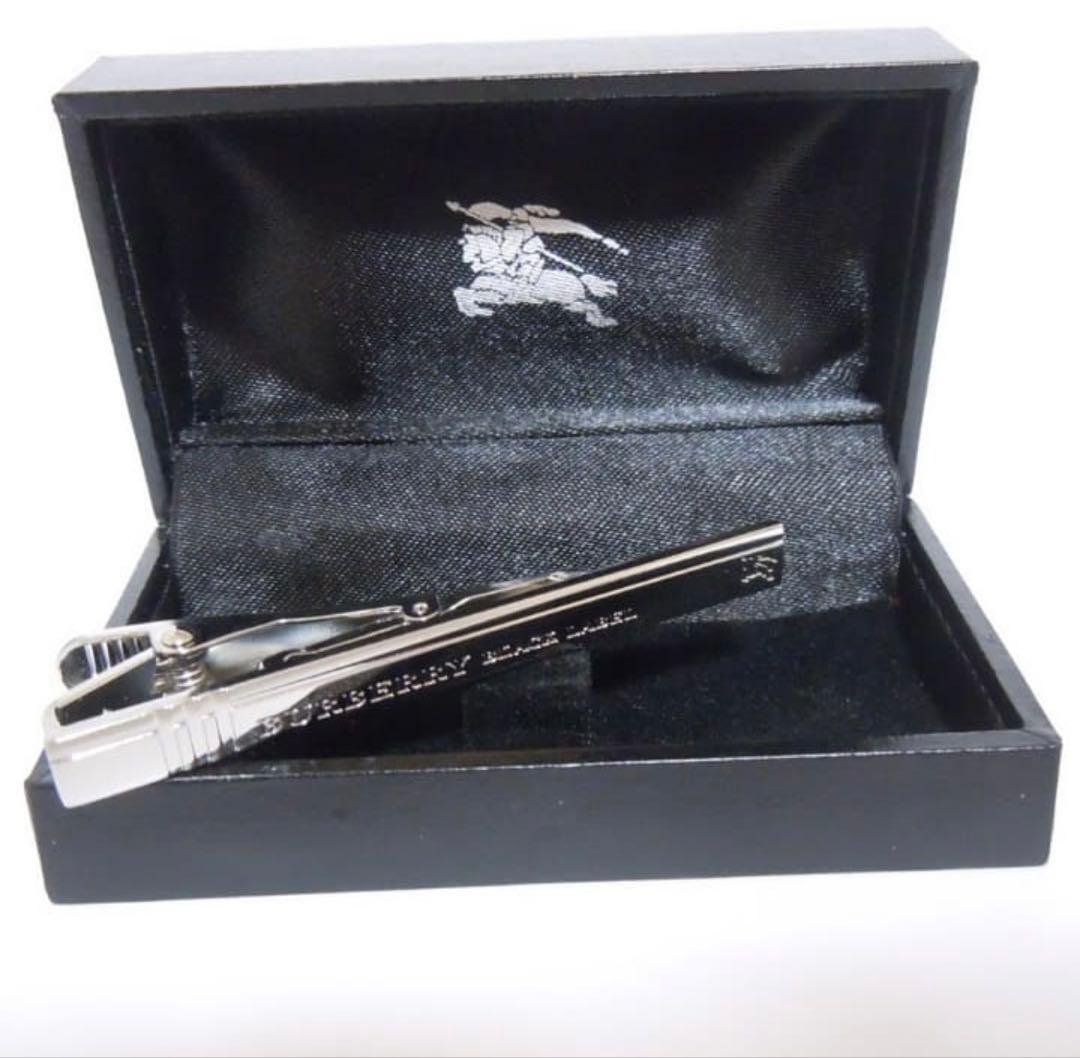 新品　バーバリーブラックレーベル ロゴ ネクタイピン BURBERRY BLACK LABEL（バーバリーブラックレーベル） ブラック