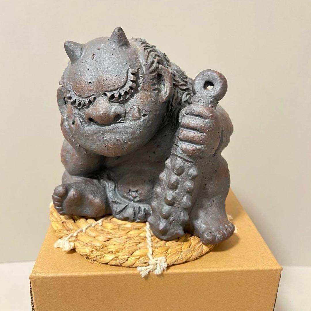 安田瓦 村秀鬼瓦 鬼置物 鬼もひるね - メルカリ
