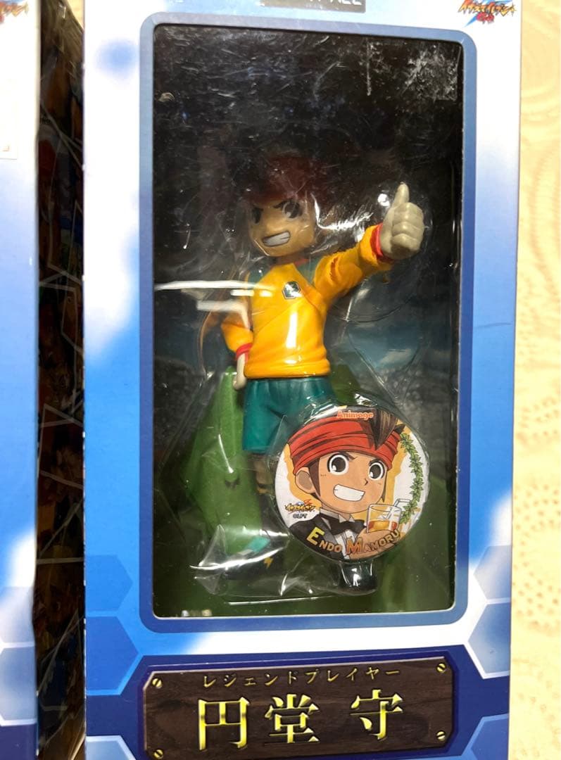 中古品未開封 イナズマイレブン 風丸一郎太 円堂守 缶バッジフィギュア