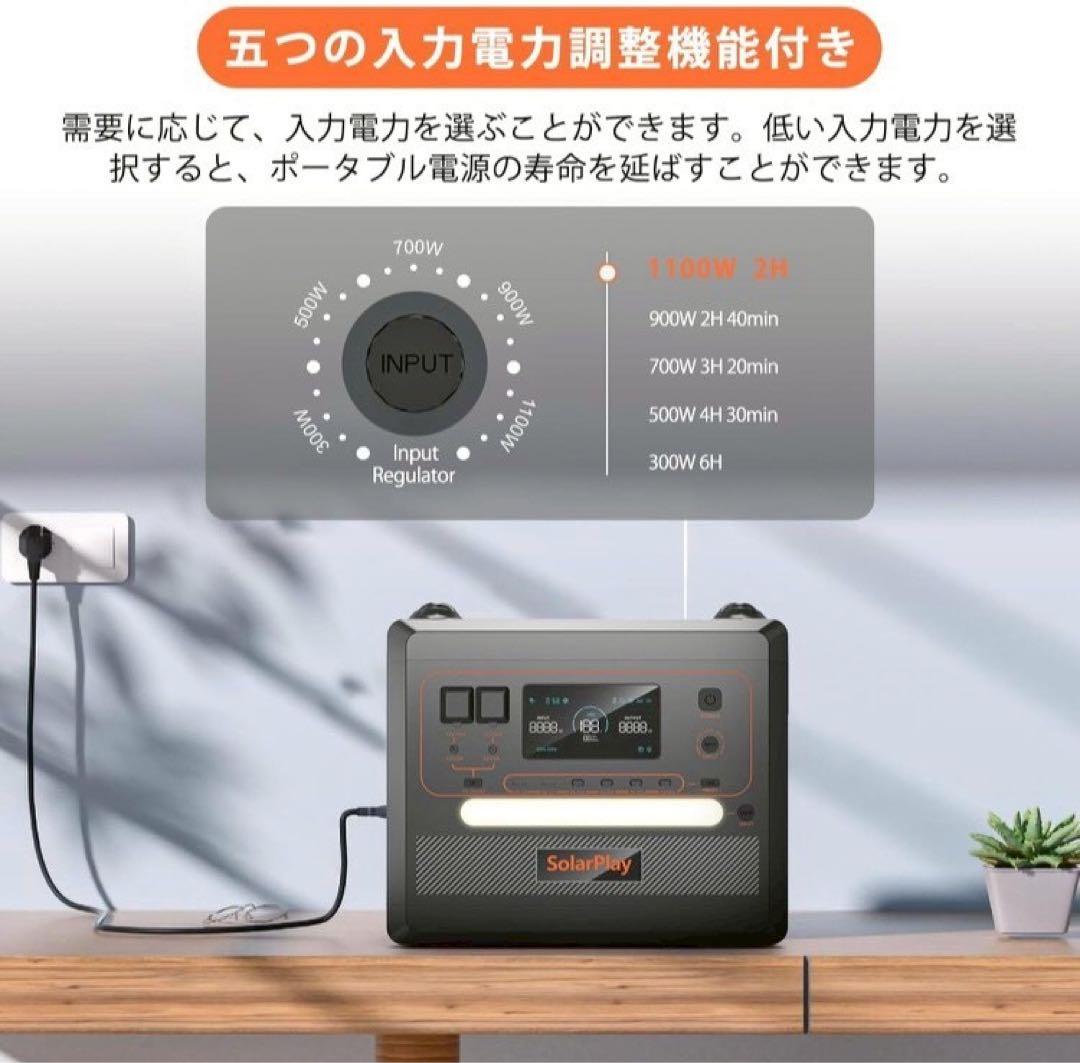 ひ*る様 SolarPlay ポータブル電源 2300Wh 14ポート - メルカリ