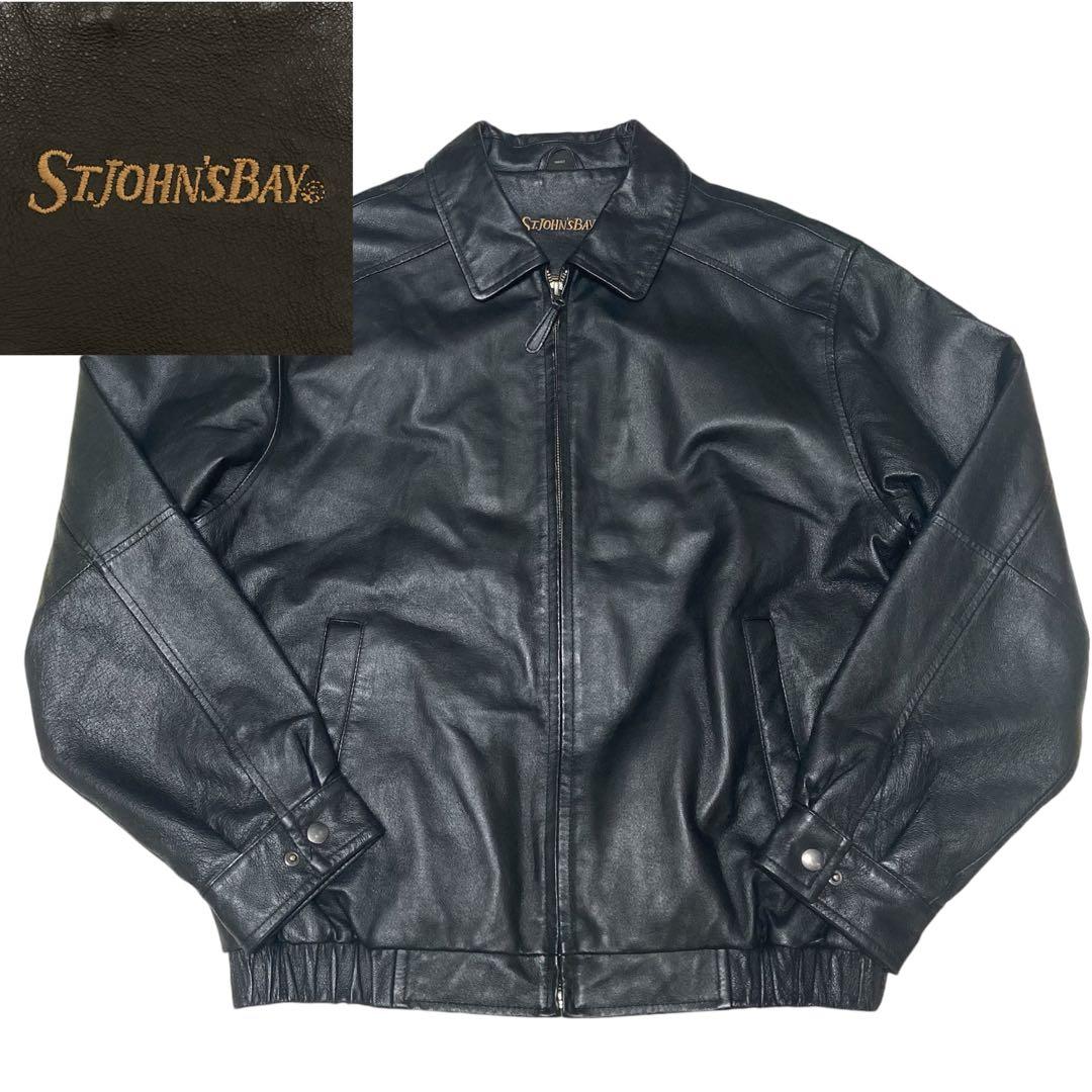 ST.John's bay セントジョンズベイ レザージャケット M ブラック