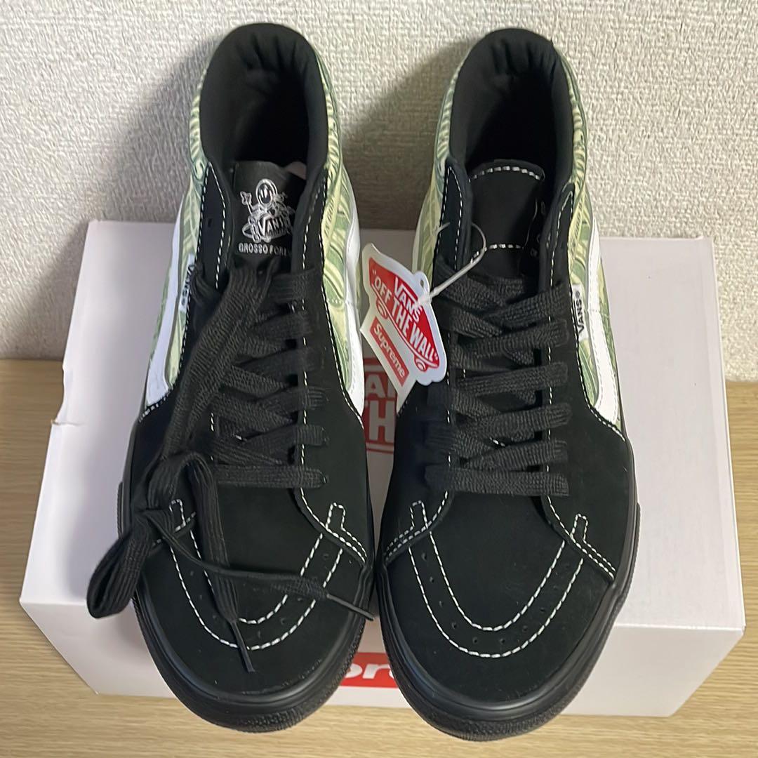 Supreme Vans Sk8-Hi 26.0cm ドル紙幣デザイン