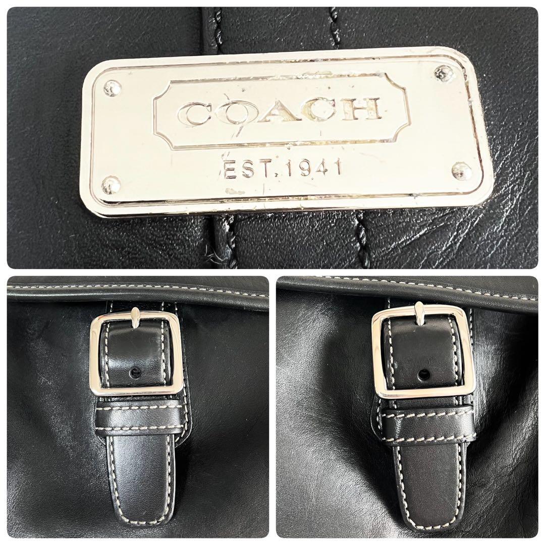 TON様専用】コーチ✨️美品 フラップ メッセンジャーバッグ A4収納可