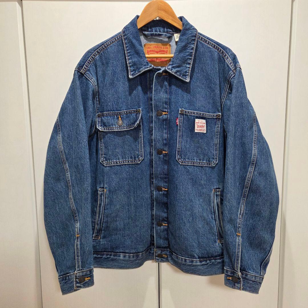 リーバイス トラッカージャケット デニムジャケット Gジャン インディゴ L Levi's（リーバイス） デニムジャケット gジャン SCULPTED トラッカー