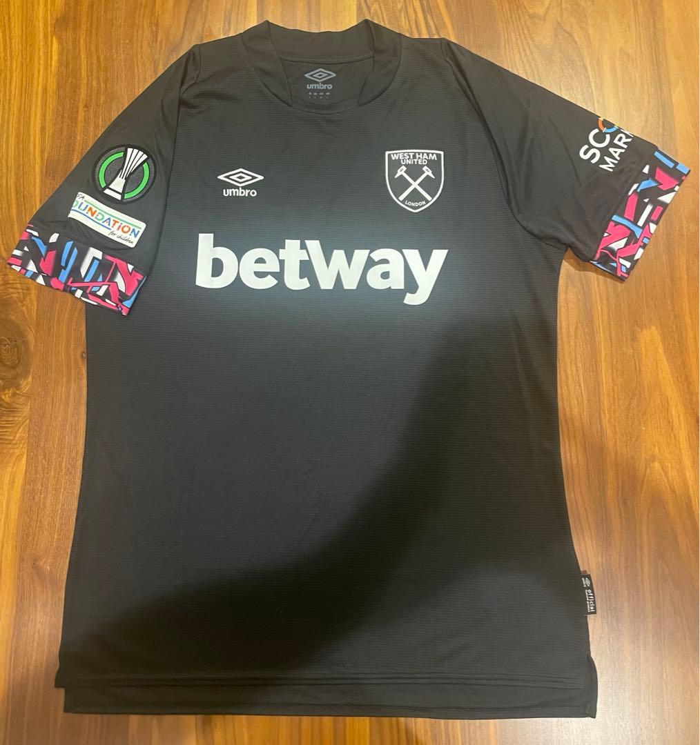 22-23シーズン ウェストハム 2ndユニフォーム 受注販売】22-23 ウェストハムH ユニフォーム 公式PLマーキング付き