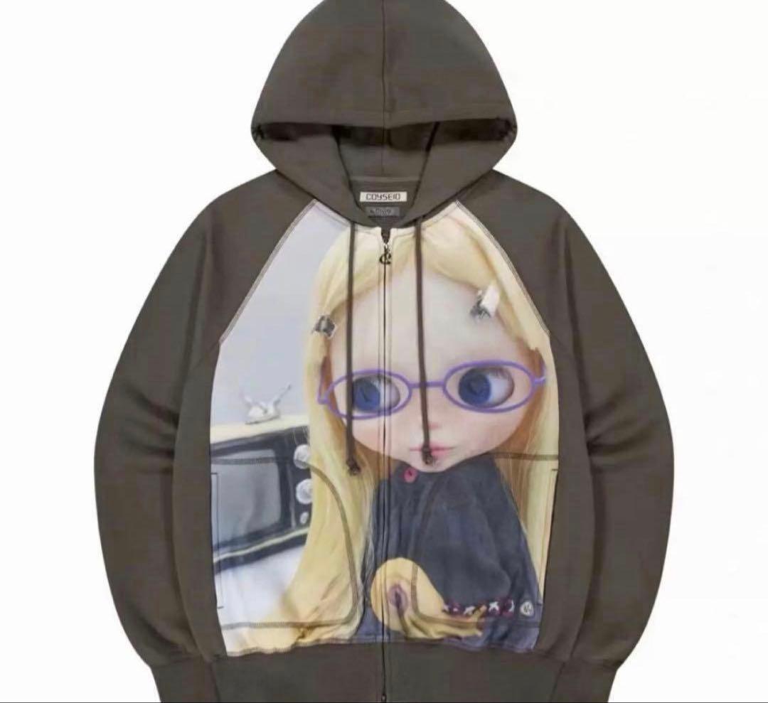 COYSEIO X BLYTHE GRAPHIC ジップアップ パーカー - メルカリ