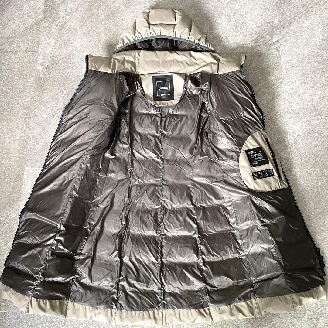 美品☆ヘルノラミナー ゴアテックス ダウンコート レディース