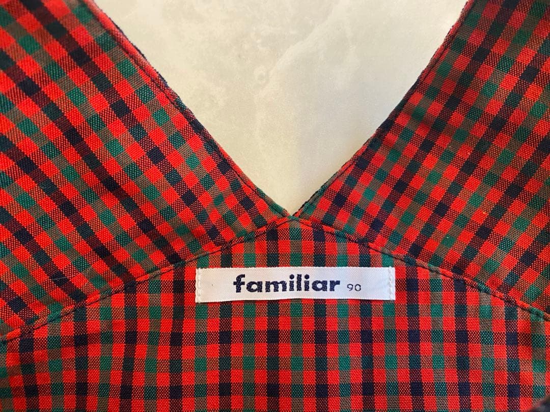 美品ファミリア ジャンパースカート ワンピース90サイズ - メルカリ