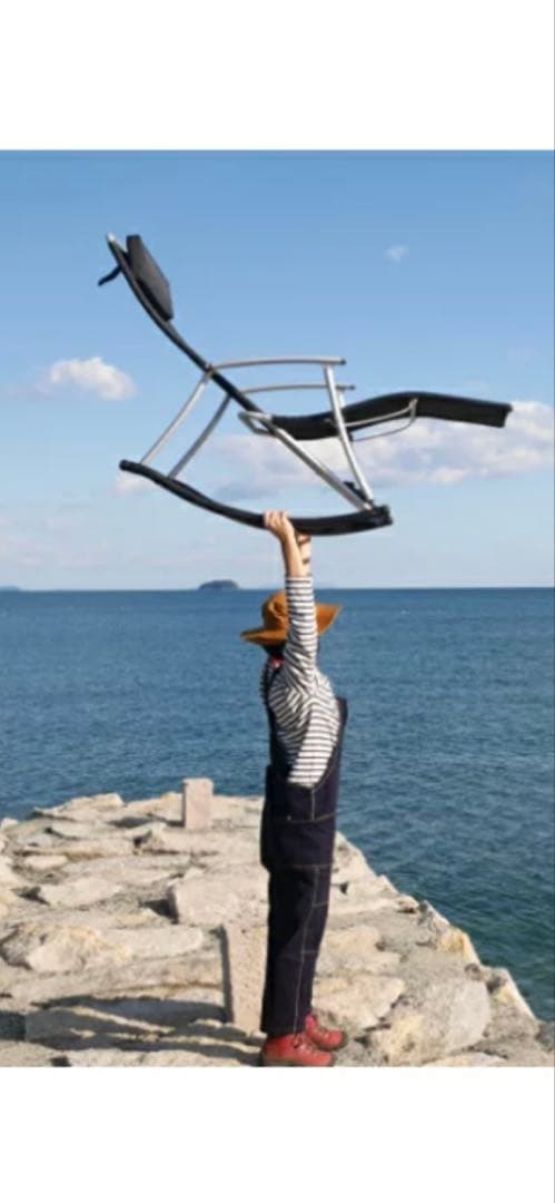 美品]フォールディング メッシュ サウナチェア ロッキングチェア