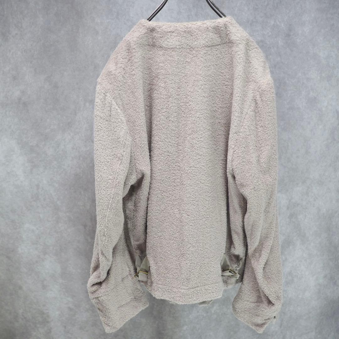 UNDERCOVER｜21SS ノーカラーパイルジャケット（グレージュ・2