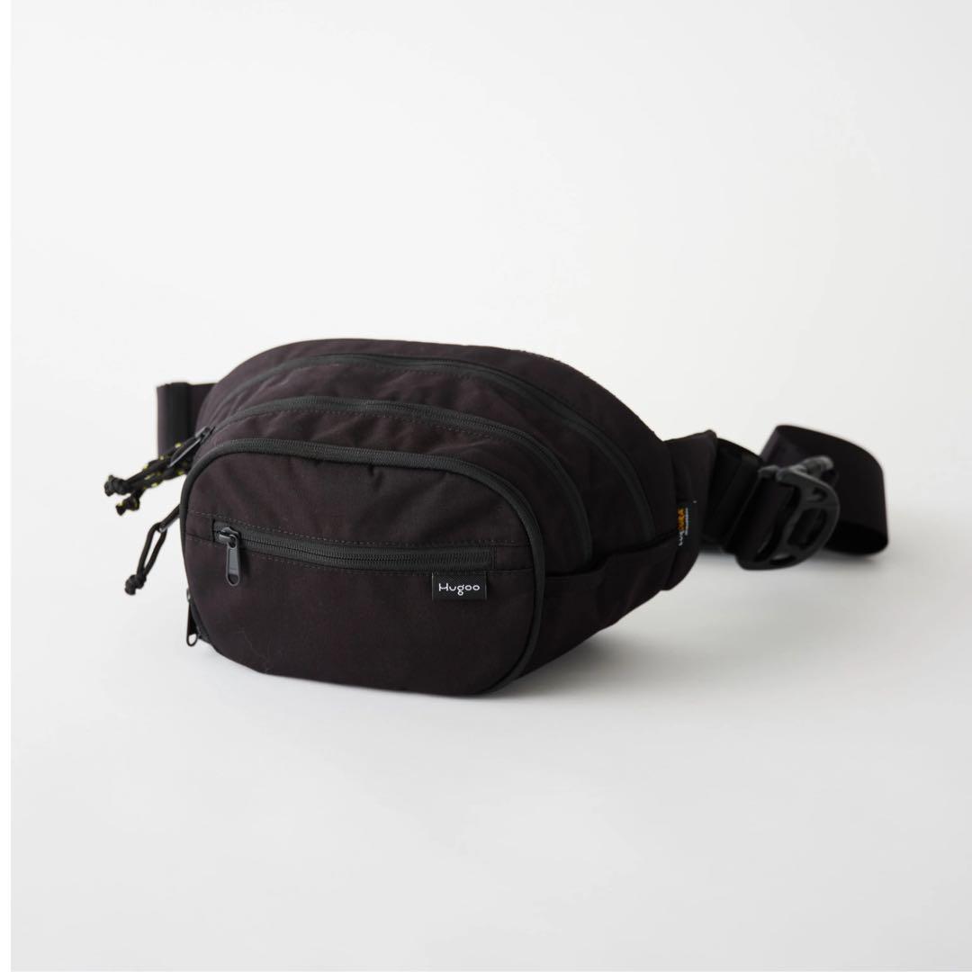 Hugoo ブラック ウエストポーチ TC-WDP-BK ウエストポーチ(2ポケット) TRUSCO ブラック色 幅250mm TC