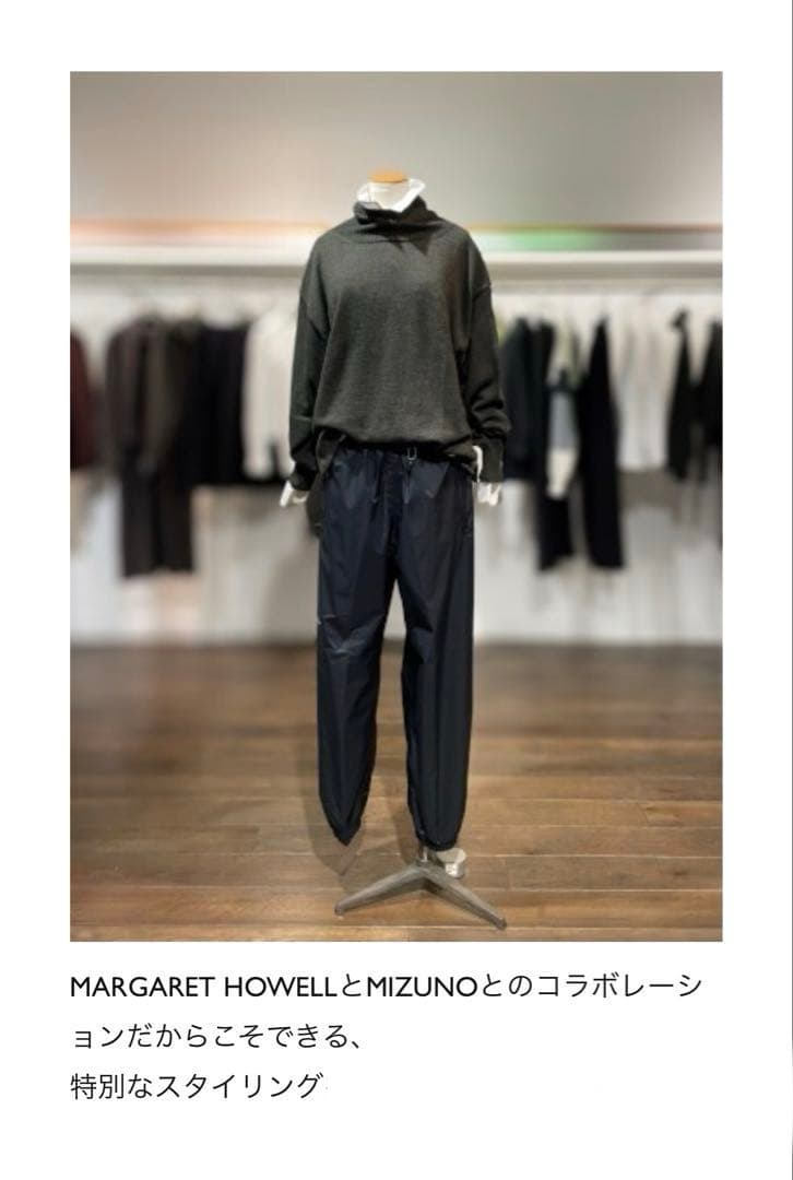 2022 マーガレット ハウエル × MIZUNO パンツ 黒 - メルカリ