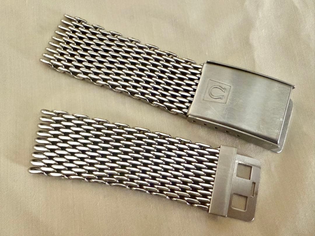 大幅値引きしました。 希少 オメガ 純正 メッシュベルト ミラネーゼ