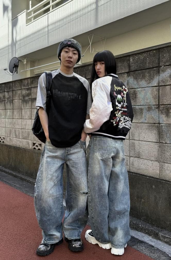 L2079 カジュアルダメージバルーンデニムM 地底人ONLINE