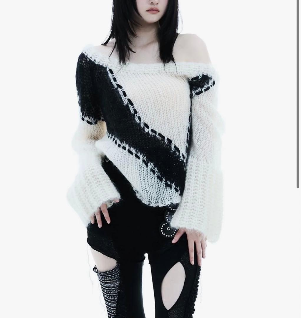 theredthread S big symbol knit black