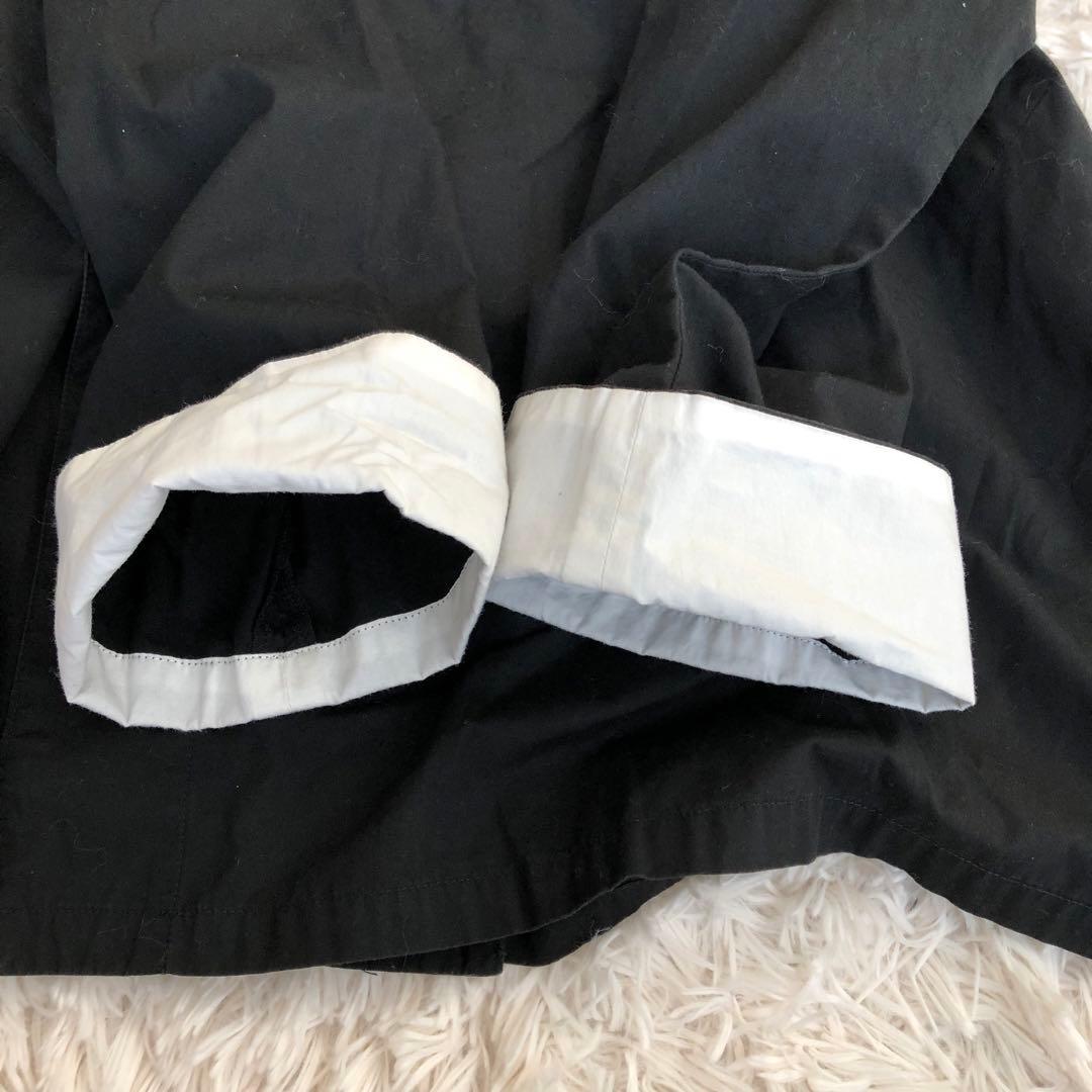 Sasquatchfabrix. 羽織シャツ カンフーシャツ 作務衣 ブラック黒