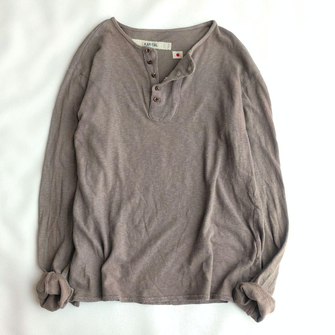KAPITAL ヘンリーネック コットン プルオーバー S 日本製 岡山 - メルカリ