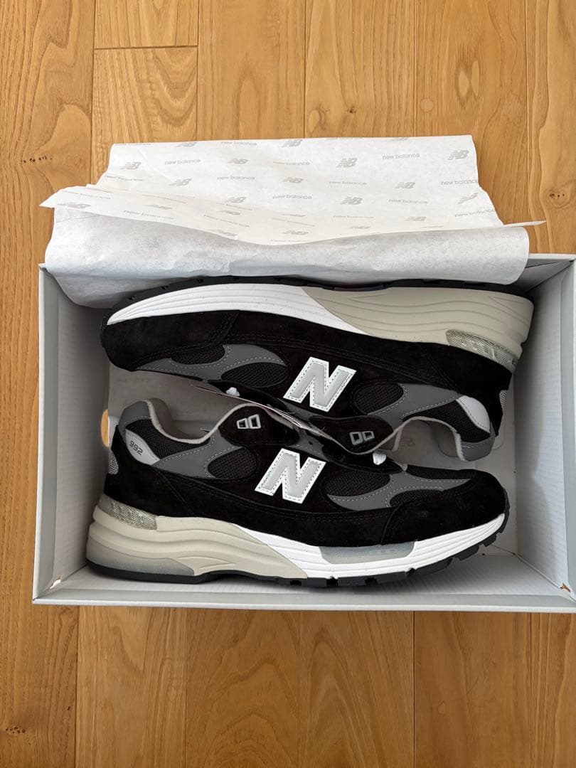 【新品未使用】ニューバランス 992 ブラック　27.0cm
