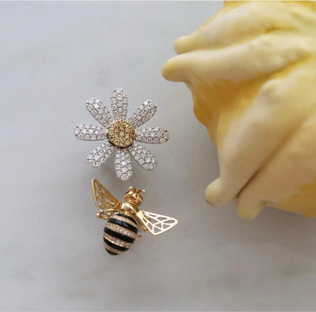 MIO HARUTAKA ミオハルタカ マーガレットピアス - メルカリ