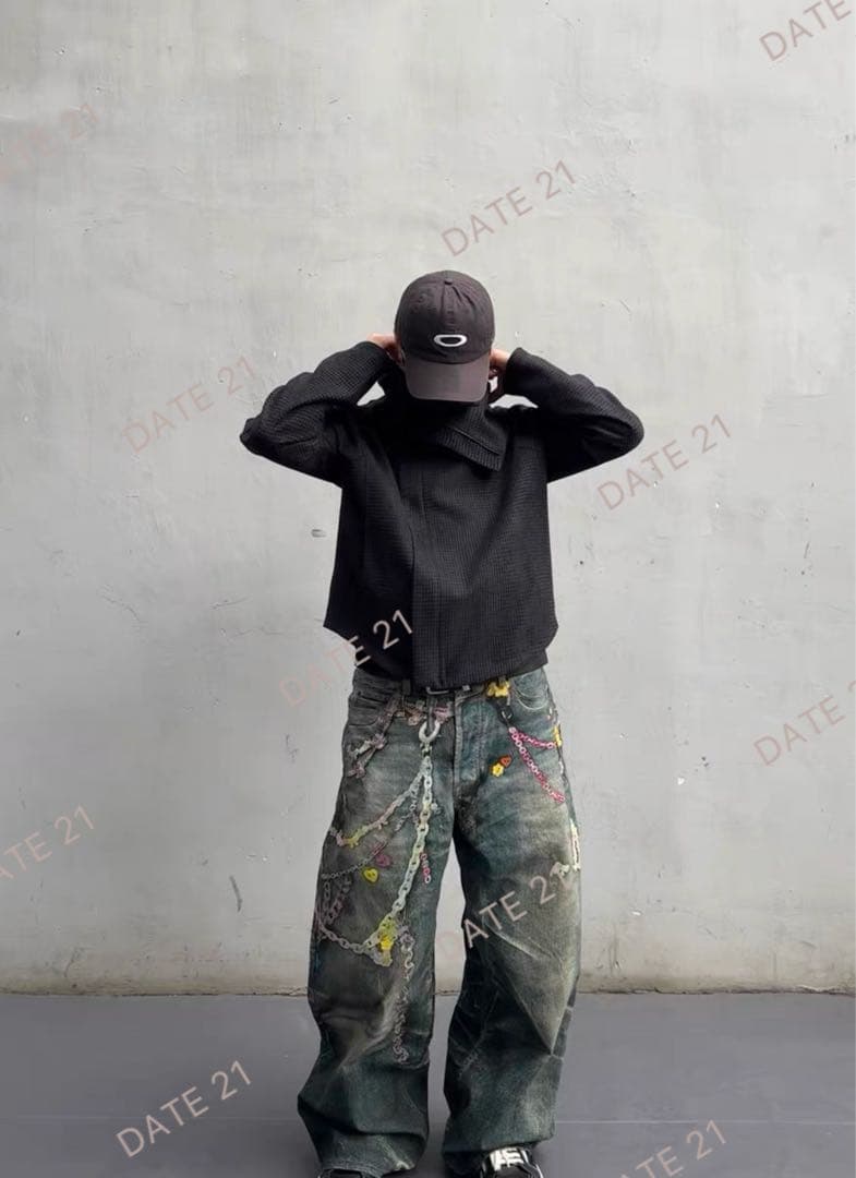 JCAESAR ZIPPER-JACKET 斜めジップジャケット JCAESAR】JCAESAR ZIPPER